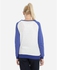 Agu Solid Sweatshirt Round Neck - Light Grey & Blue