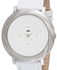 Elite Women's White Dial Leather Band Watch - E53302/204