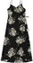 Floral Slip Wrap Midi Dress