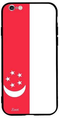 Thermoplastic Polyurethane Skin Case Cover -for Apple iPhone 6s Plus Singapore Flag Singapore Flag