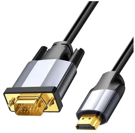 HDMI to VGA Adapter Cable, 3M/9.8ft Gold Plated 1080P Digital HDMI to VGA Analog Video Adapter Converter Cable for Computer, Desktop, Laptop, PC, Monitor, Projector, HDTV