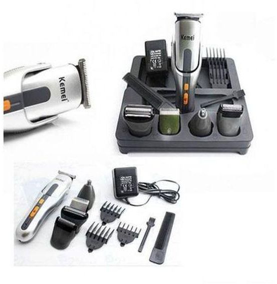 Kemei KM680A - 8 In1 Grooming Kit Hair & Nose Trimmer & Shaver