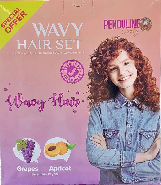Penduline Wavy Hair Set Offer, Shampoo, Conditioner, Hair Cream And Brush