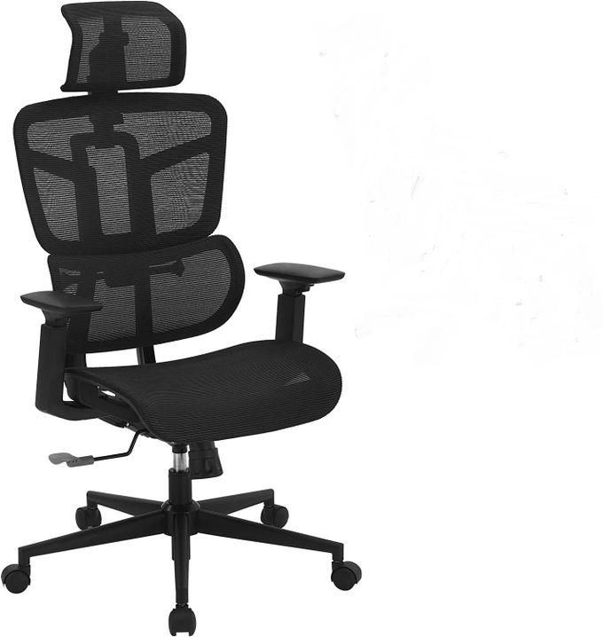 Mage_ Chair High Back Executive Desk Chair With Adjustable Headrest And Armrest_ ميجا كرسي مكتب عالي الظهر مع مسند رأس ومسند للذراعين قابل للتعديل