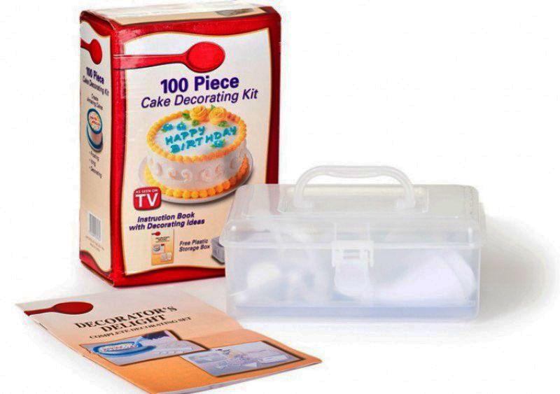 100 pieces Cake Decorating Kit with Handy Storage Case