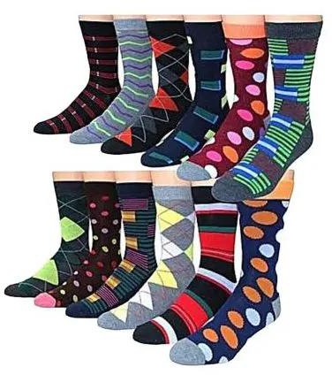 Fashion 6PCs Happy Men's Socks - Multicolour