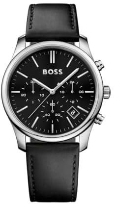 Hugo Boss Watch For Men - Analog Leather Band, 1513430