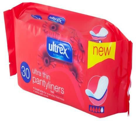 Ultrex 2 Panty Liners - 30 Pieces
