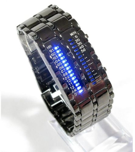 Techaffect Futuristic Military Blue Led Watch (As Picture)