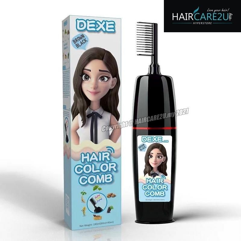 90ml+90ml Dexe Comb Packing Hair Color Shampoo