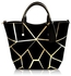 Stylish Geometric Print and Zipper Design Women's Tote Bag