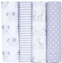 Assorted Cotton Flannel Receiving Blankets(set Of 4)