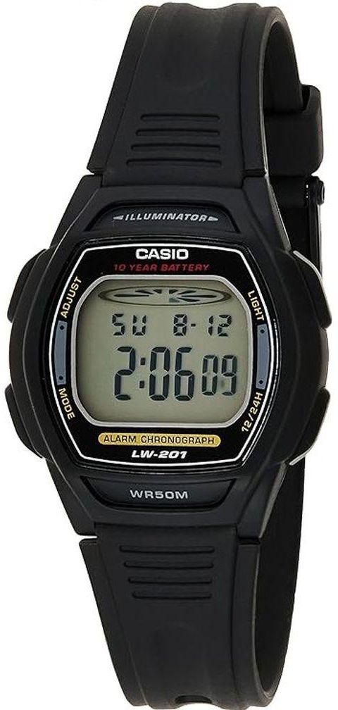 Casio Women's Water Resistant Digital Watch LW-201-1A Black