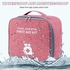 Waterproof First Aid Medicine Organizer Bag With Divided Interior For Travel.red