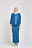 Motherchild Qasimah Kurung Kedah Pesak Shiner Linen Dress (Dark Blue)