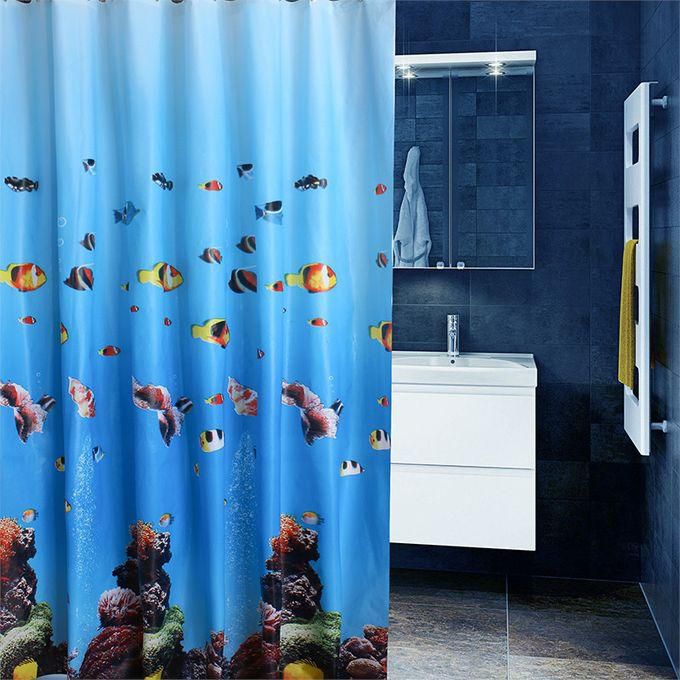 3D Waterproof Underwater World Shower Curtain 180*180cm