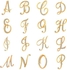 Rhinestone English Letters Alphabet A-Z Brooch Pin