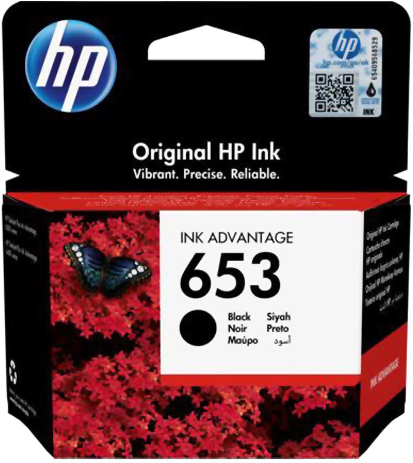 HP 653 Black Original Ink Cartridge  3YM75AE
