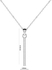 His & Her 0.15 ct Real Diamond 14k White Gold Fn 925 Alphabet Initial Pendant with Chain 8903464240611