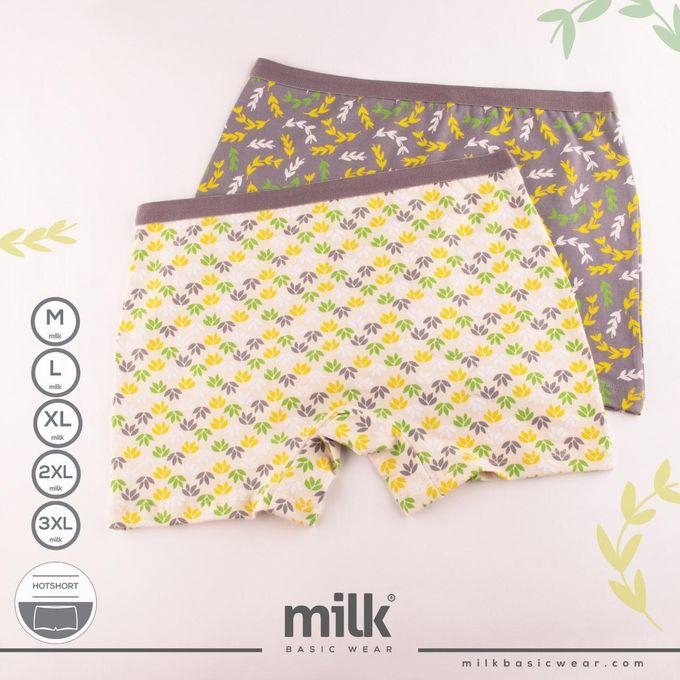 Milk Bundle OF (2) Printed Hot Short Underwear - For Women