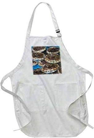 Pecan Pies At Farmers Market Printed Apron With Pockets White 22 x 24inch