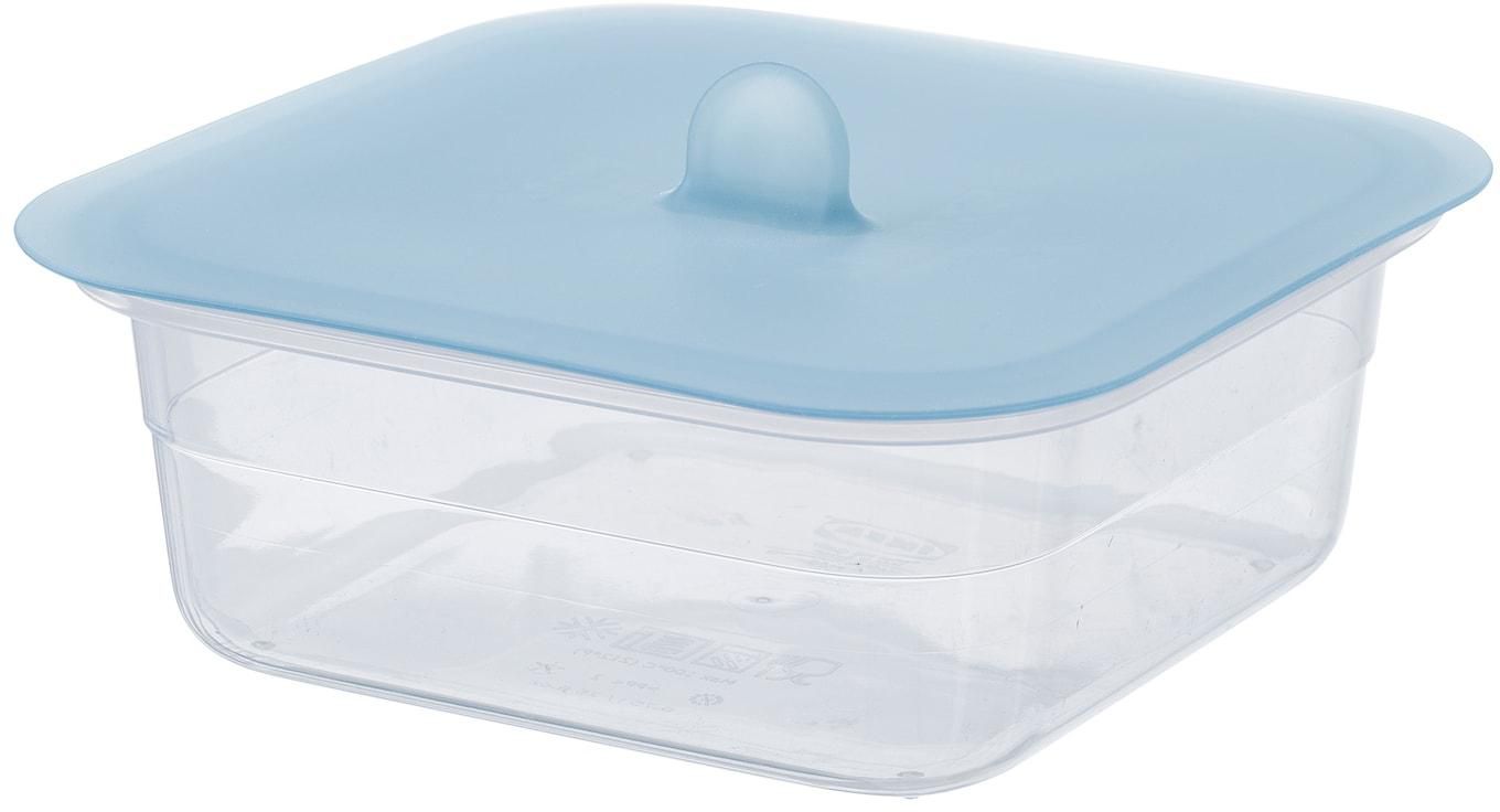 IKEA 365+ Food container with lid - square plastic/silicone 750 ml