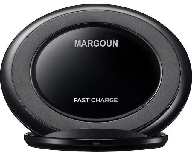 Margoun Fast Charge Wireless Charger Pad Compatible with Samsung Galaxy S8+ in Black