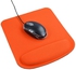 Square Mousepad With Wrist Rest Support Mat Non Slip Computer Laptop Mouse Pad For Computer Laptop Notebook Mouse Orange