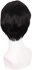 Unisex Synthetic Hair Wig Short Straight Black Thermal Hair