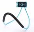 one year warranty_Flexible Mobile Phone Holder with Neck Fixation - Blue