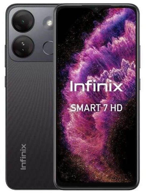 Get Infinix Smart 7 Dual SIM Mobile Phone, 6.6 Inch, 4GB Ram, 64GB, 4G LTE - Polar Black with best offers | Raneen.com