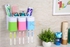 [3 PCS/Pack] Wall Mount Tooth Mug Toothbrush Toothpaste Holder Set for Bathroom Accessory Set Random