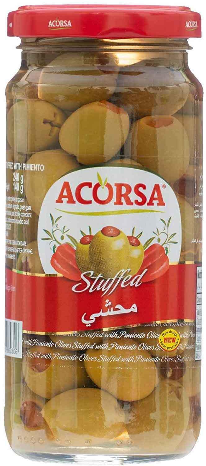 Acorsa stuffed green olives 240g