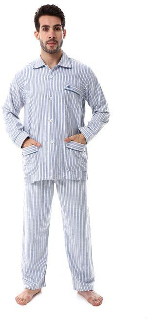 Shorto Classic Kastoor Pajama - 3- Light Blue / White - Multicolor