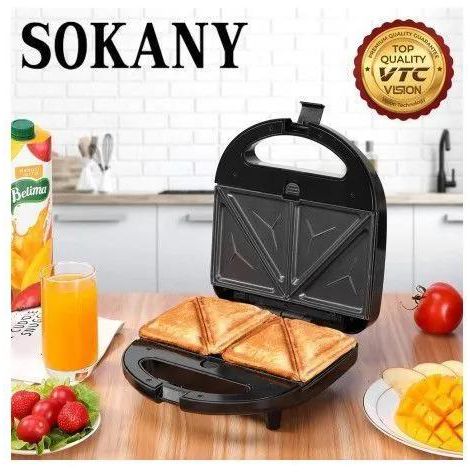 2 Slice Sandwich Maker/Toaster/Grill Black/White