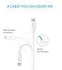 Anker Lightning to USB Cable 6ft / 1.8m Extra Long with Compact Connector Head (Apple MFi Certified) for iPhone, iPad and iPod
