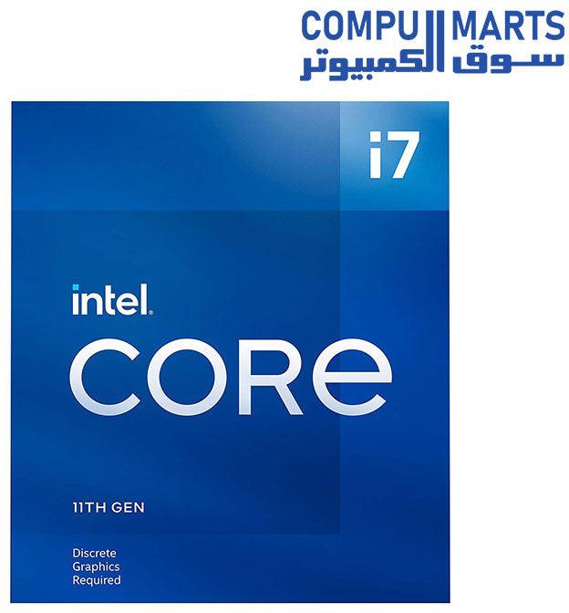 معالج Intel Core i7-11700F - 8 أنوية حتى 4.9 جيجاهرتز LGA1200 (سلسلة I