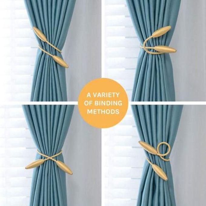 Curtain Holder With Flexible Metal Rope Can Be Shaped