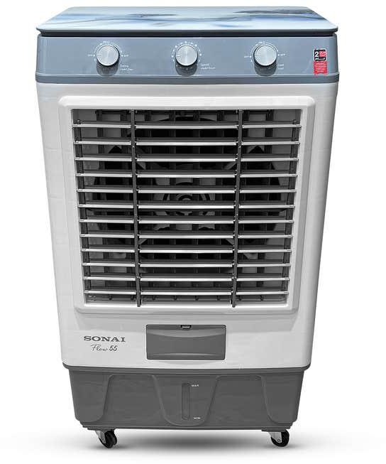 Get Sonai MAR 55 AC Air Cooler, 55 Liter, 170 Watt, 3 Speeds - Gray with best offers | Raneen.com