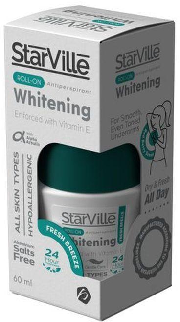 Starville Whitening رول اون للتفتيح و القضاء للعرق بمزيج من الروائح الطبيعية - 60 مل