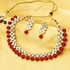 Sukkhi Exotic Kundan Gold Plated Wedding Jewellery Choker Necklace Set for Women (N73524)