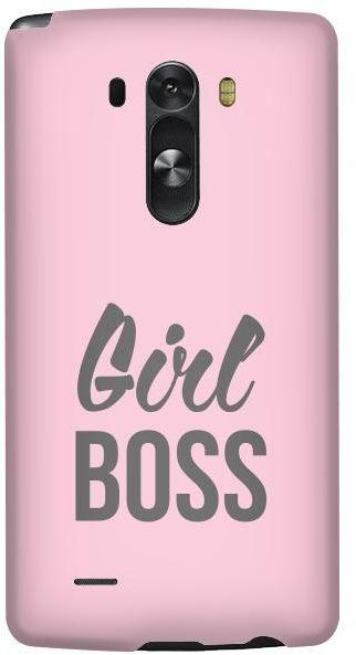 Stylizedd LG G3 Premium Slim Snap case cover Matte Finish - Girl Boss (Pink)