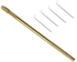 4Pcs Ventilating Needles + Brass Holder For Lace Wig Needle