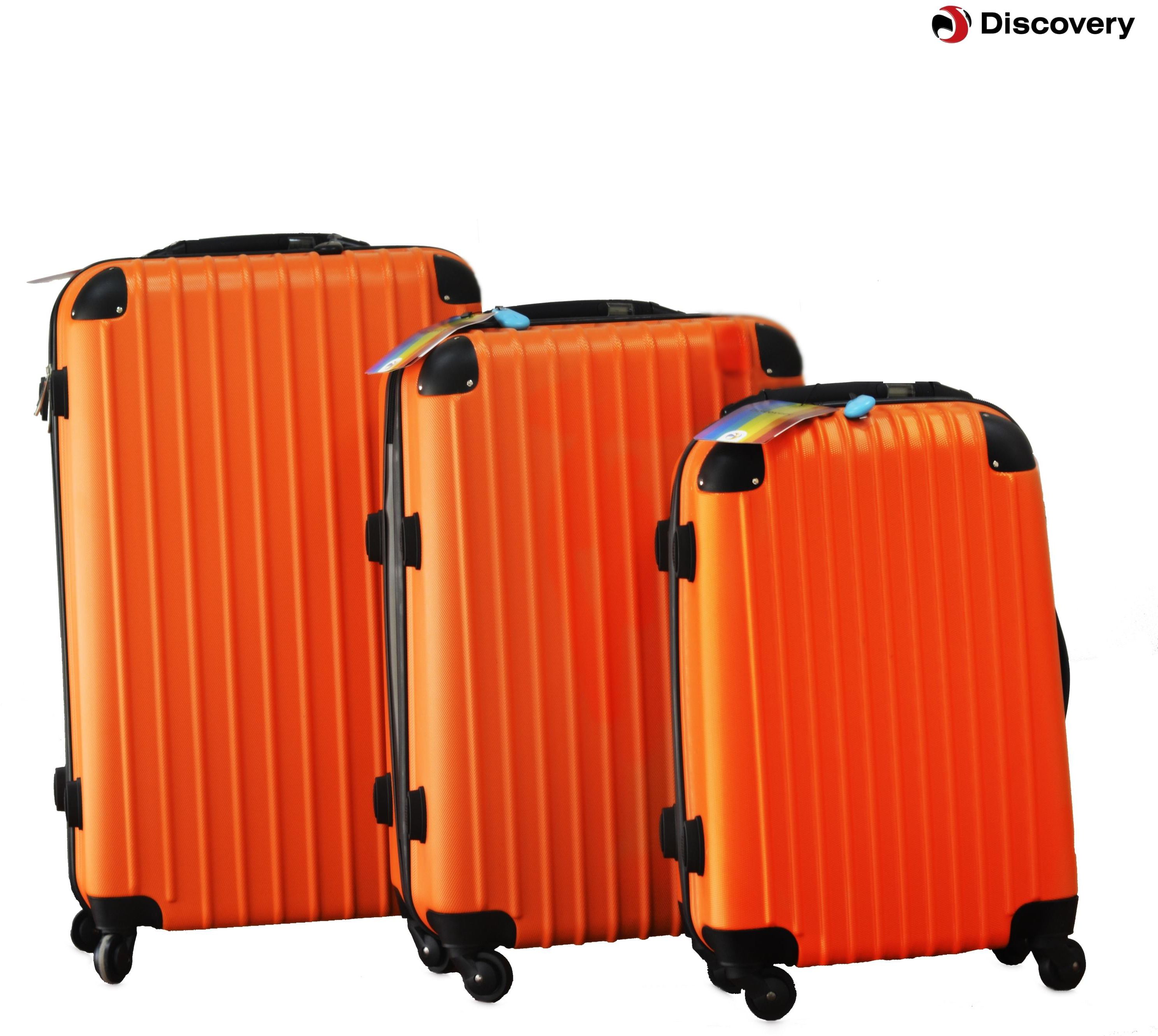 Discovery Smart Luggage with Digital Weight Measuring Scale -Hard- Anti scratch Material Orange