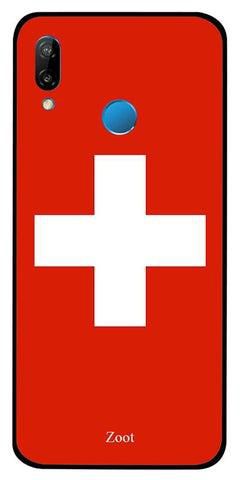غطاء حماية واقٍ لهاتف هواوي نوفا 3 بلون علم سويسرا