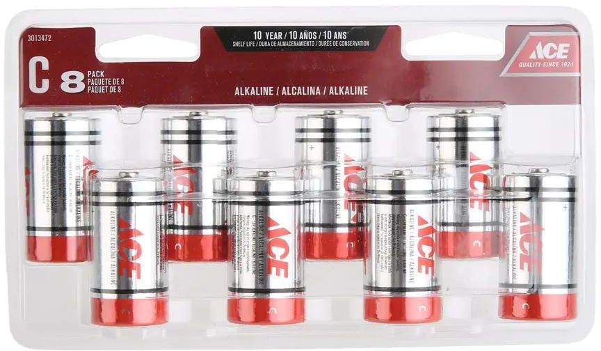 ACE C Alkaline Battery Pack (8 Pc., 1.5 V)