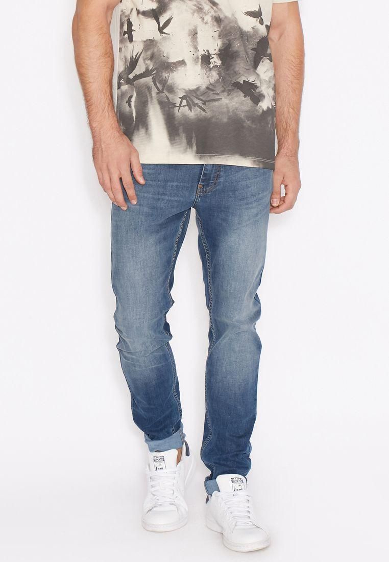 Skinny Fit Mid Wash Jeans