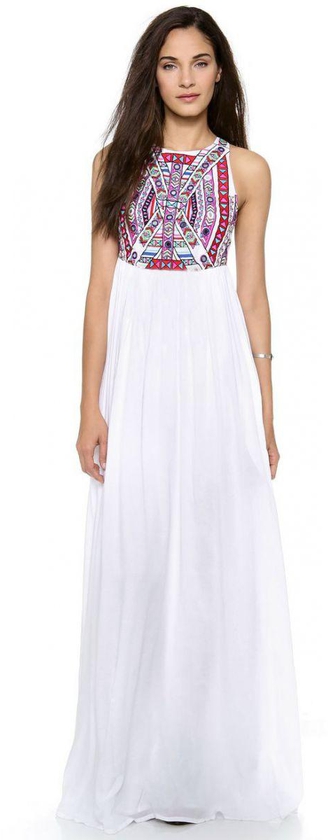 Summer Sleeveless Bohemian Style 3D Printing Long Beach Dresses