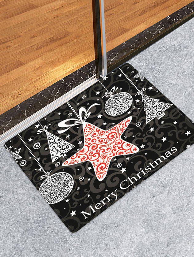 Merry Christmas Pattern Water Absorption Anti-skid Area Rug - W20 X L31.5 Inch
