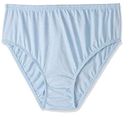 Dahab Womens Cotton Basic Elastic Waist Brief Underwear, Color: Baby Blue, Size: L